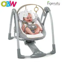 bright starts kaleidoscope safari portable swing