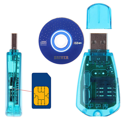tanjiaxun USB Cellphone Standard SIM Card Reader Copy Cloner Writer SMS Backup GSM/CDMA+CD