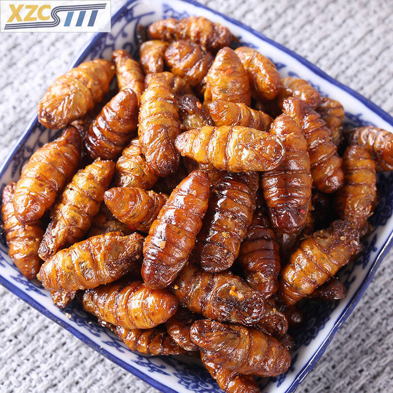 Spicy Instant Silkworm Pupa 110g Cooked Silkworm Pupa Cocoon Pupa High