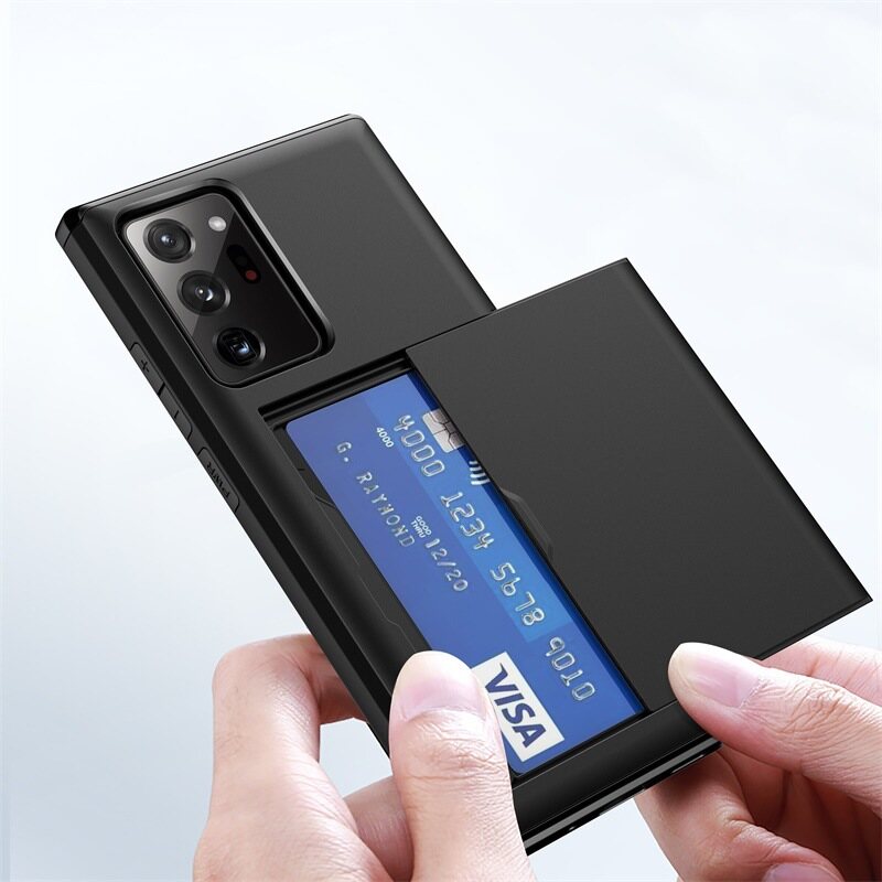 LUOWAN Mobile Phone Cover For Samsung Galaxy Note 20 Ultra/Note 20/Note 10/Note 8 Case Sliding Phone Cover 2-in-1 Anti-fall Phone Protective Cover Could Hold Cards