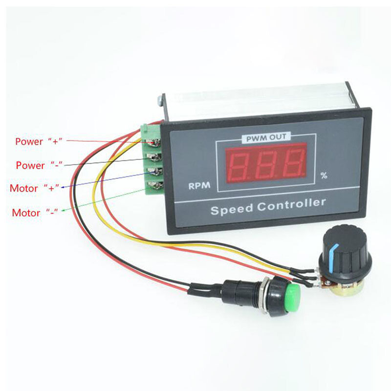 PWM 6-60V 30A Digital Motor Speed Switch Controller Regulator with Digital Display