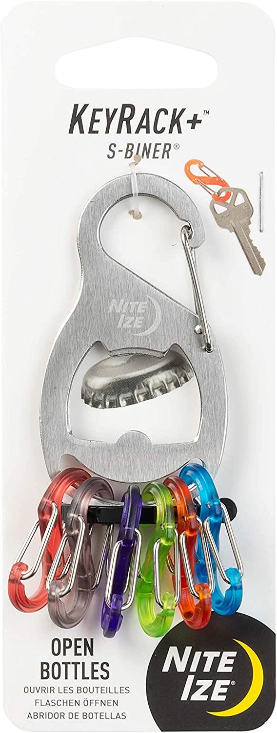 Nite Ize Keyrack, Stainless Steel Carabiner Key Chain