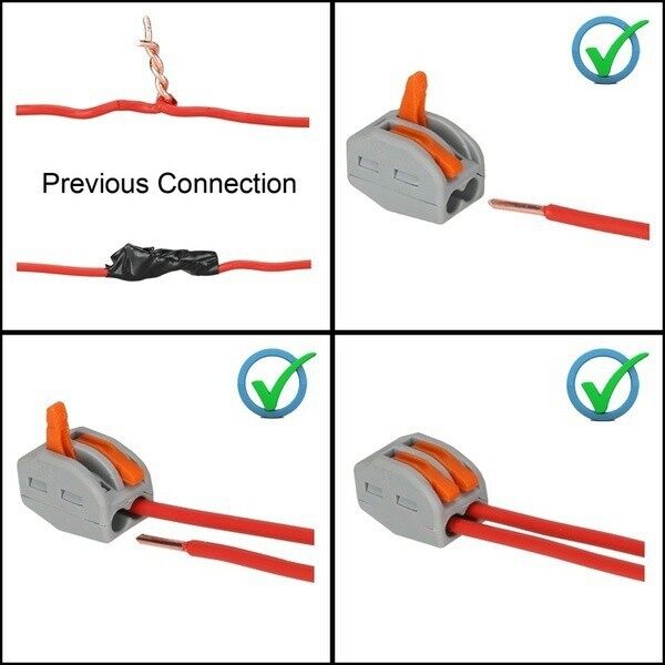 10pcs 2/3/4/5/8 Way Fast Electric Wire Connector for Universal Cable