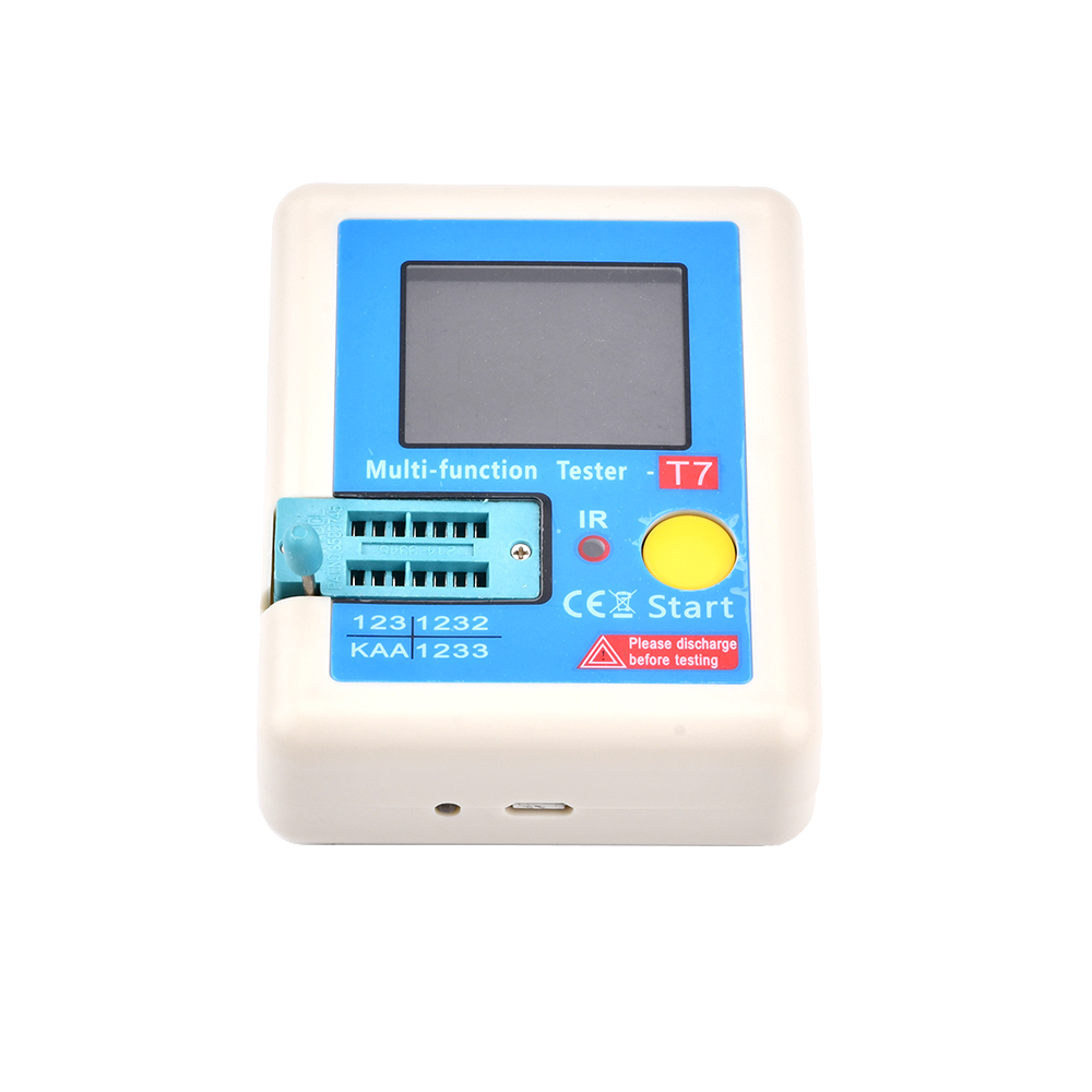 pcbfun Máy Kiểm Tra Bóng Bán Dẫn Mới LCR-T7 Máy Kiểm Tra Điện Dung Bóng Bán Dẫn Diode TFT Máy Kiểm Tra ESR LCR Máy Kiểm Tra Đa Năng NPN PNP MOSFET Máy Đo Đa Năng Màn Hình 160x128 TFT