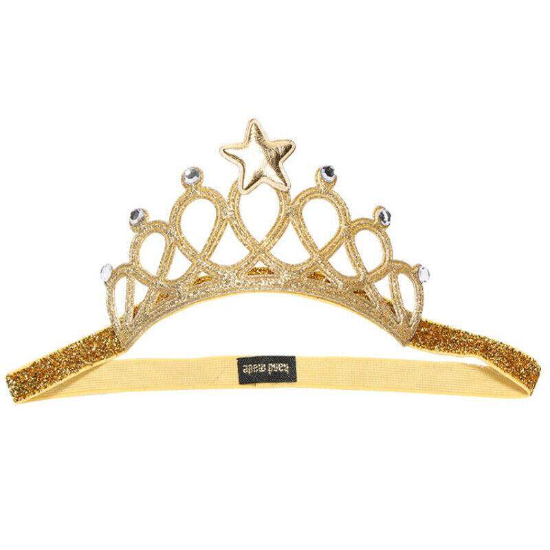 baby gold crown headband