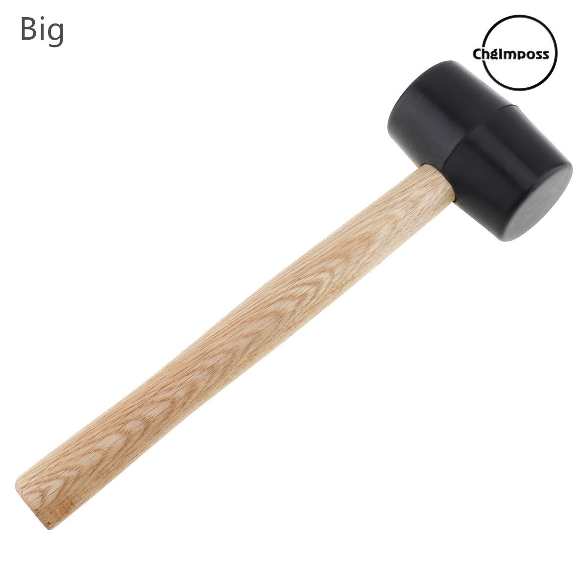 ChgImposs Non-elastic Rubber Hammer Mounting Hammer Wooden Handle