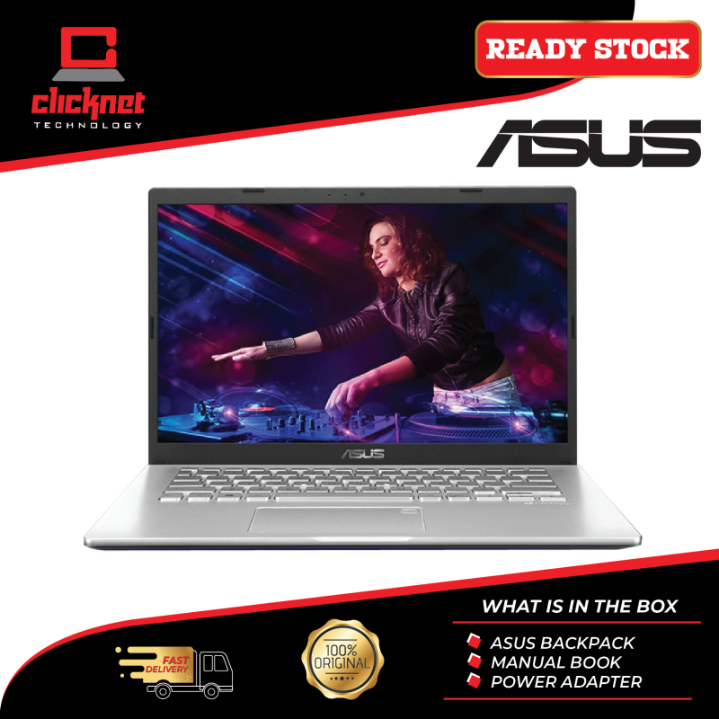 Asus M409B-ABV041T 14 Laptop Silver (A4-9125, 4GB, 128GB SSD, ATI, W10) Malaysia