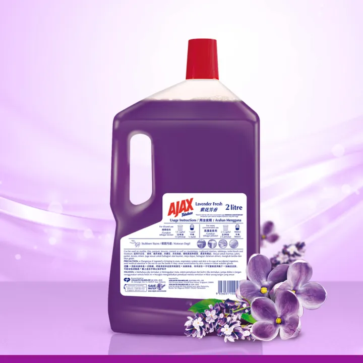 Eliminates 99 9 Bacteria Ajax Fabuloso Lavender Multi Purpose