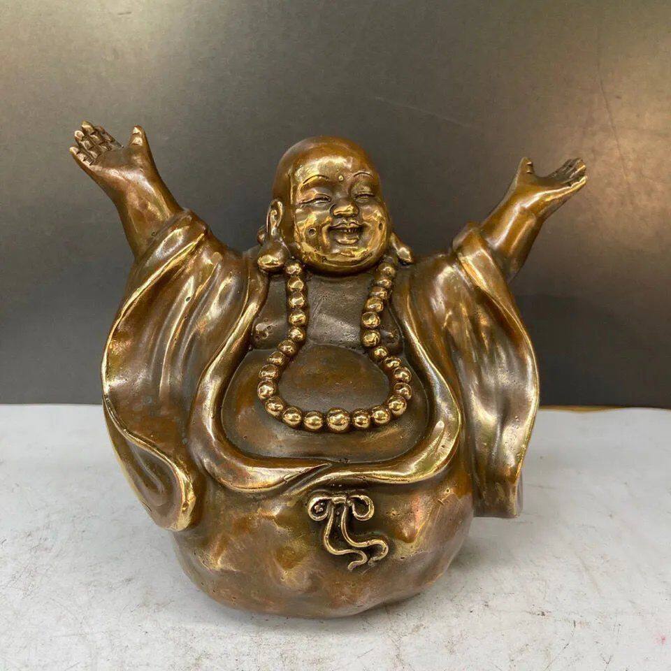 Boutique antique character decorations, laughing and embracing the world, Maitreya Buddha home decoration, feng shui, and town house decoration