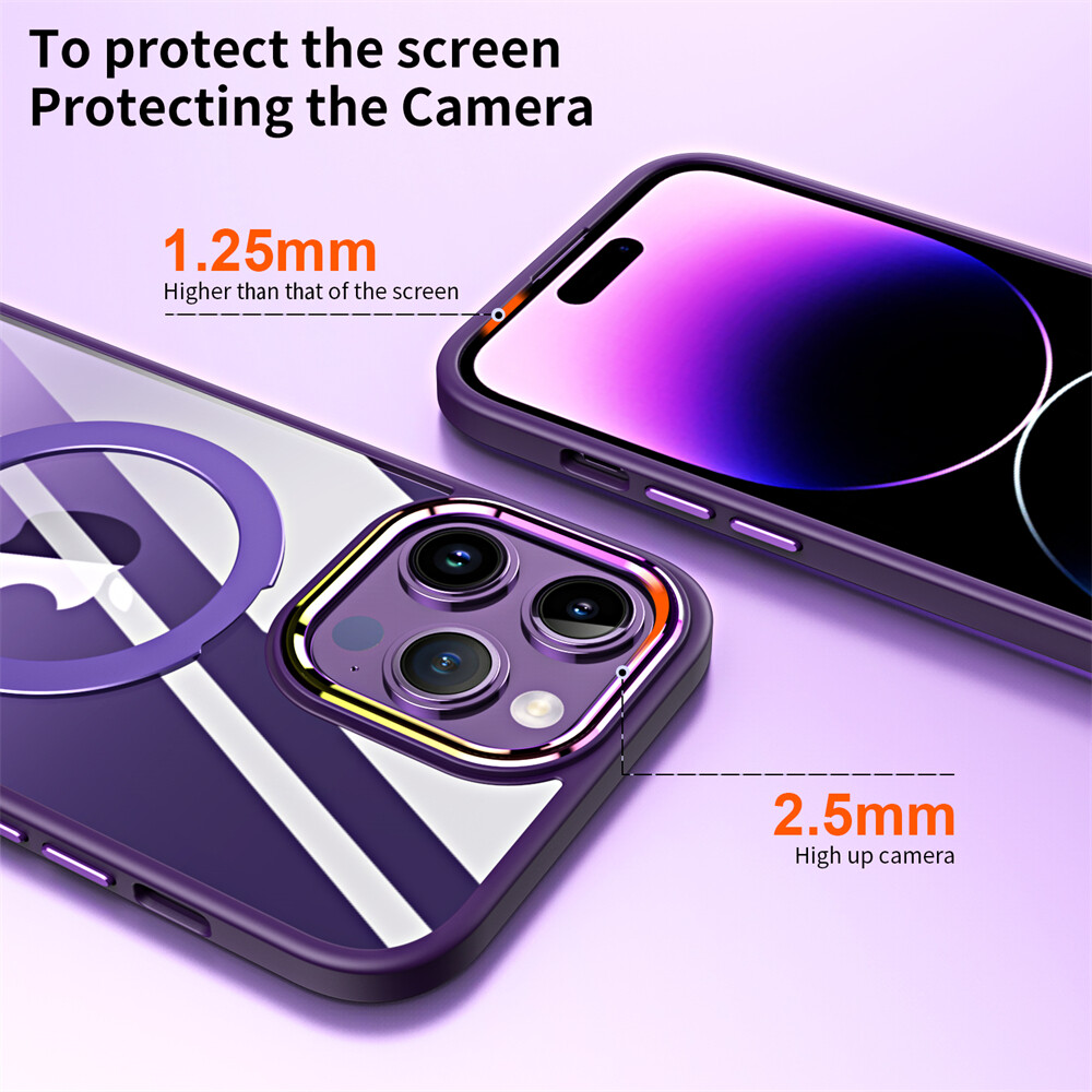 Lenuo Clear Phone Case For iPhone 14 Pro Max 13 Pro Max 14 Plus 12 Pro 11 Pro Max 11 Casing Folding Stand Phone Case Dustproof Shockproof Protection HD Transparent Back Cover