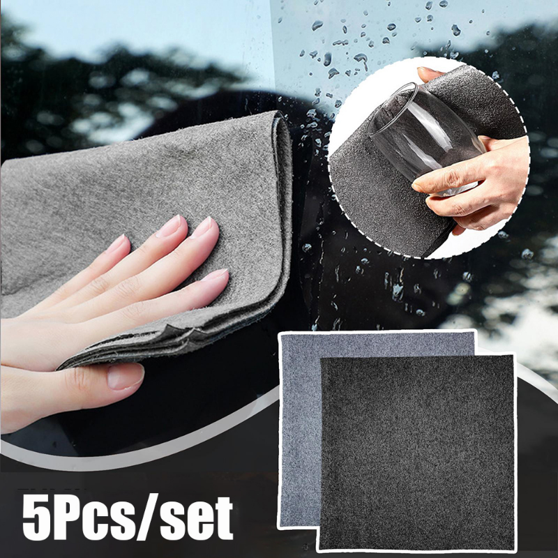 YESPERY Khăn Lau Ma Thuật Dày Khăn Lau Kính Nhà Bếp Cửa Sổ Vi Sợi Thấm Nước Khăn Lau Đánh Bóng Làm Sạch Tái Sử Dụng