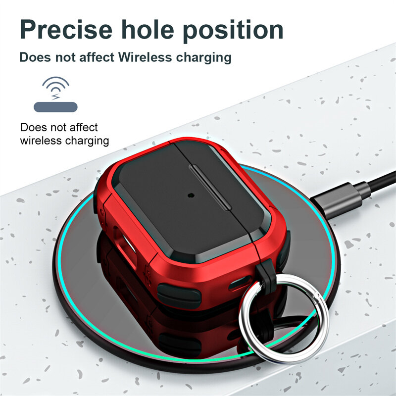 Chất Lượng Cao Bốn Góc Chống-Mùa Thu bluetooth không dây Tai Nghe Bảo Vệ Trường Hợp Cho Apple Airpod 3 Silicon + Cứng PC Chống Sốc Bìa Cho Airpods Pro 2 1 hộp sạc Phụ Kiện