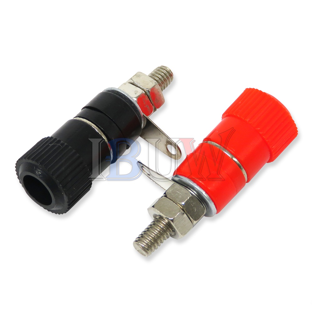 10 cái khối thiết bị đầu cuối JS-910B JS-919 4 mét khuếch đại đầu nối dẫn điện đầu cực nối giắc cắm chuối núi 5 cái màu Đen + 5 cái màu đỏ