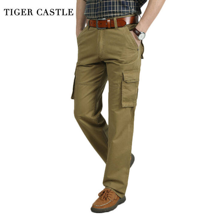 khaki army trousers