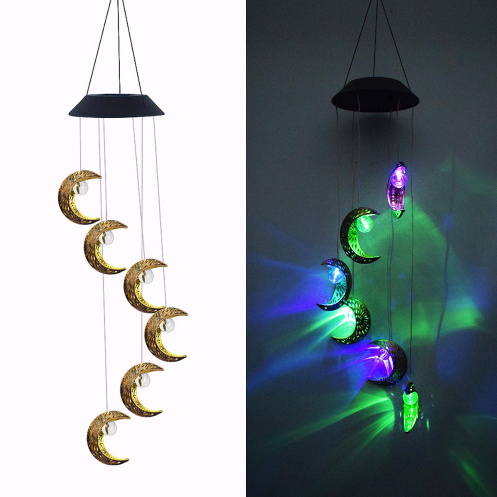 Blesiya Solar Wind Chimes with Hook Unique Decor for Garden Yard Patio