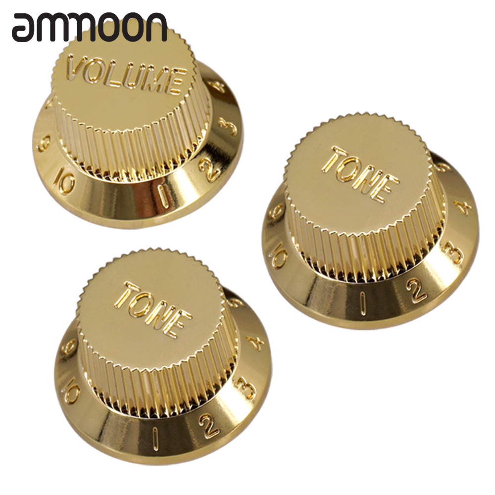 Electric Guitar Tone Volume Control Knobs 1 Volume/ 2 Tone Kit for ST/SQ Electric Guitar