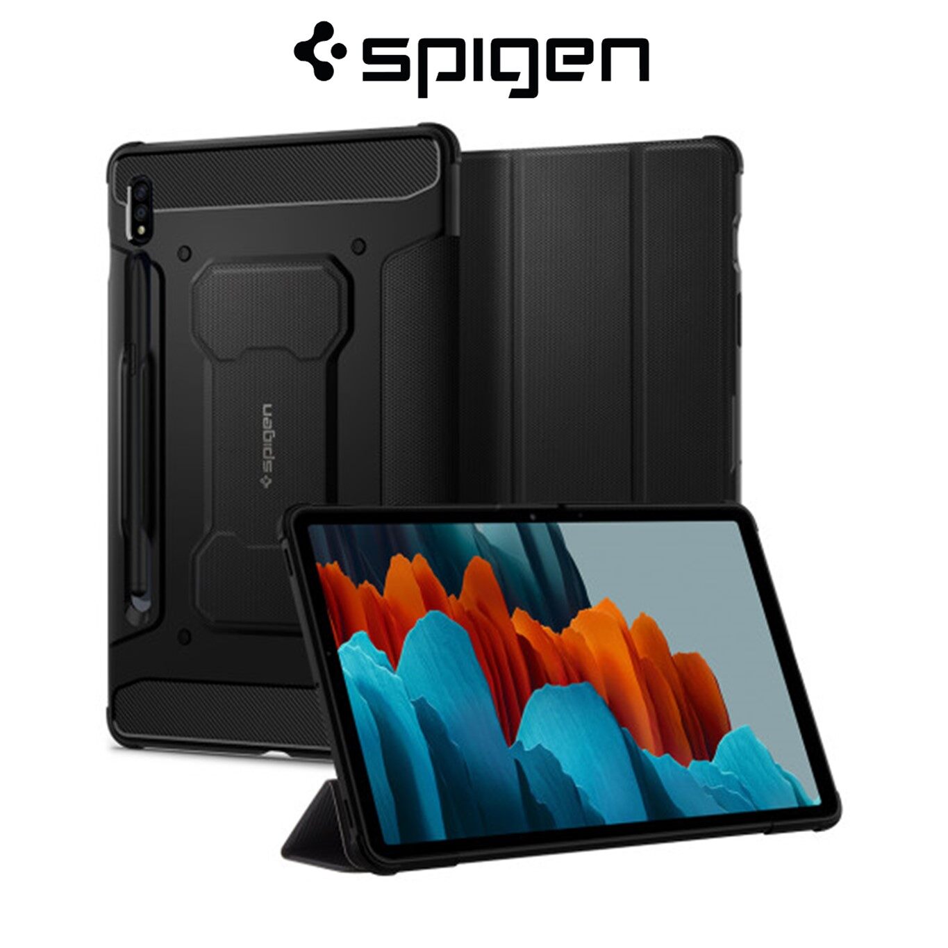 Spigen Galaxy Tab S8เคส S7 Rugged Armor Pro - Cross Globe Market - ThaiPick