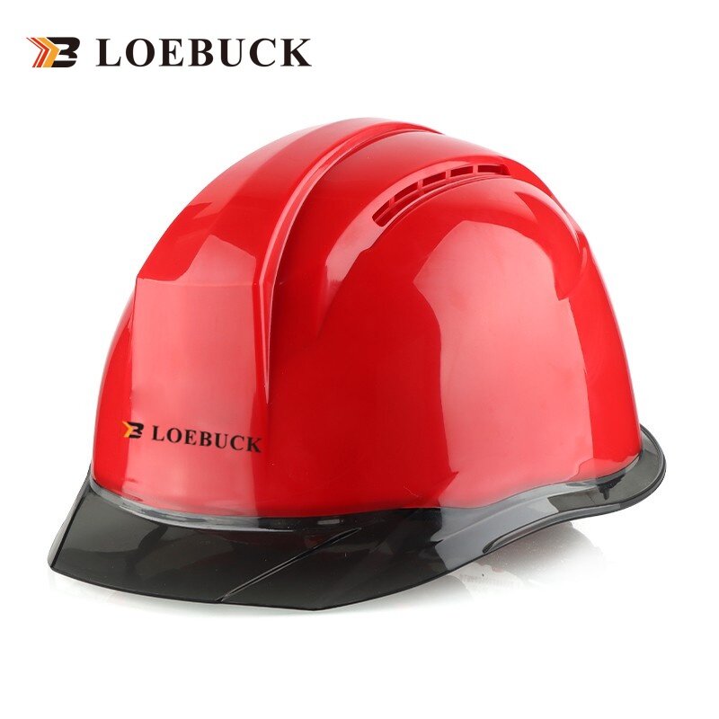 LOEBUCK helmet site GM768 white workers construction work safety helmet hat  abs breathable customizable printing | Lazada Singapore