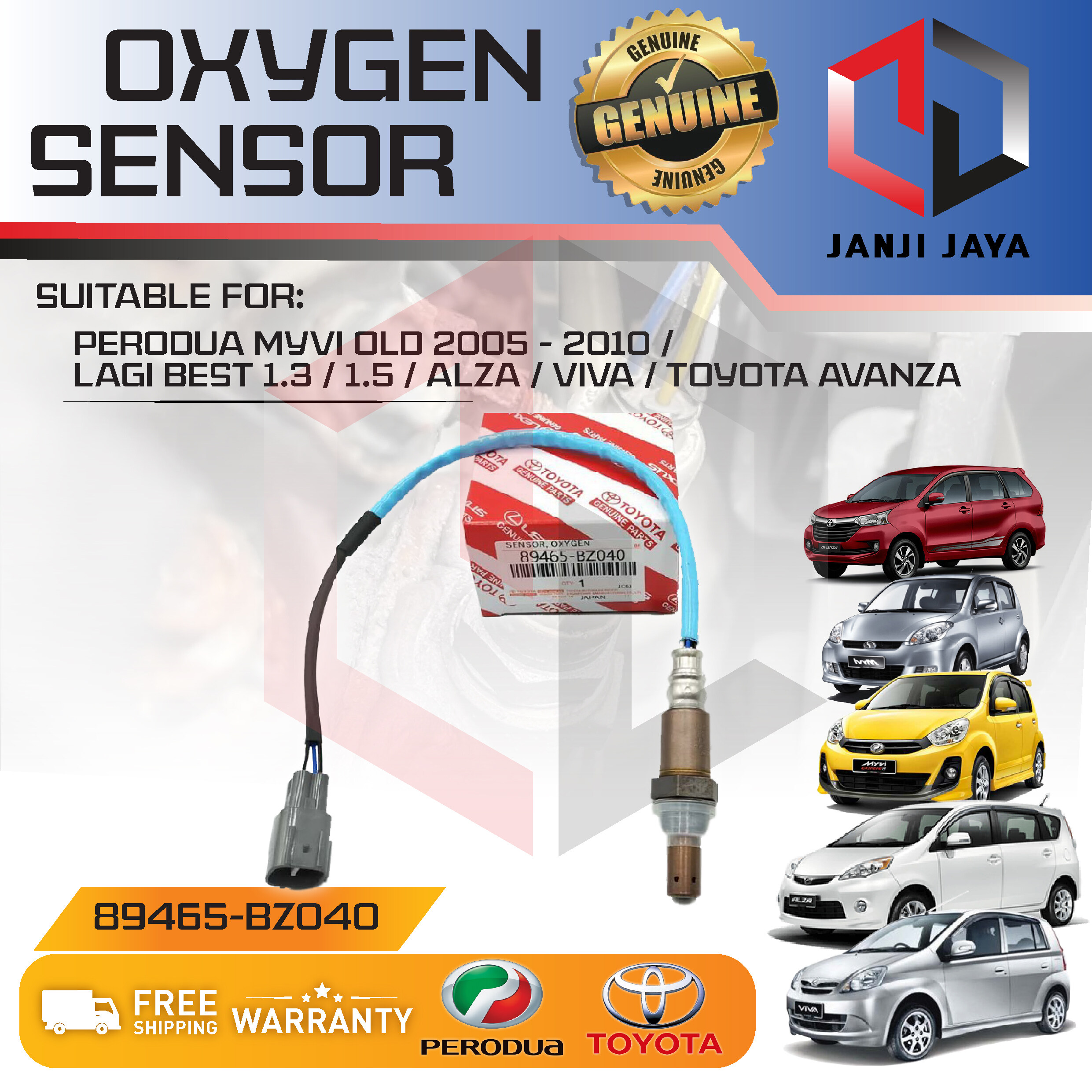 OXYGEN SENSOR DENSO PERODUA MYVI VIVA ALZA TOYOTA AVANZA O2 LAMBDA
