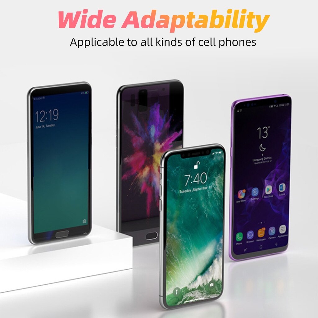Fonken Cáp Ngắn 30Cm Cáp 3 Trong 1 Dây Sạc Usb Cáp Sạc Nhanh 2.4a Cho Iphone Huawei Cáp Type C
