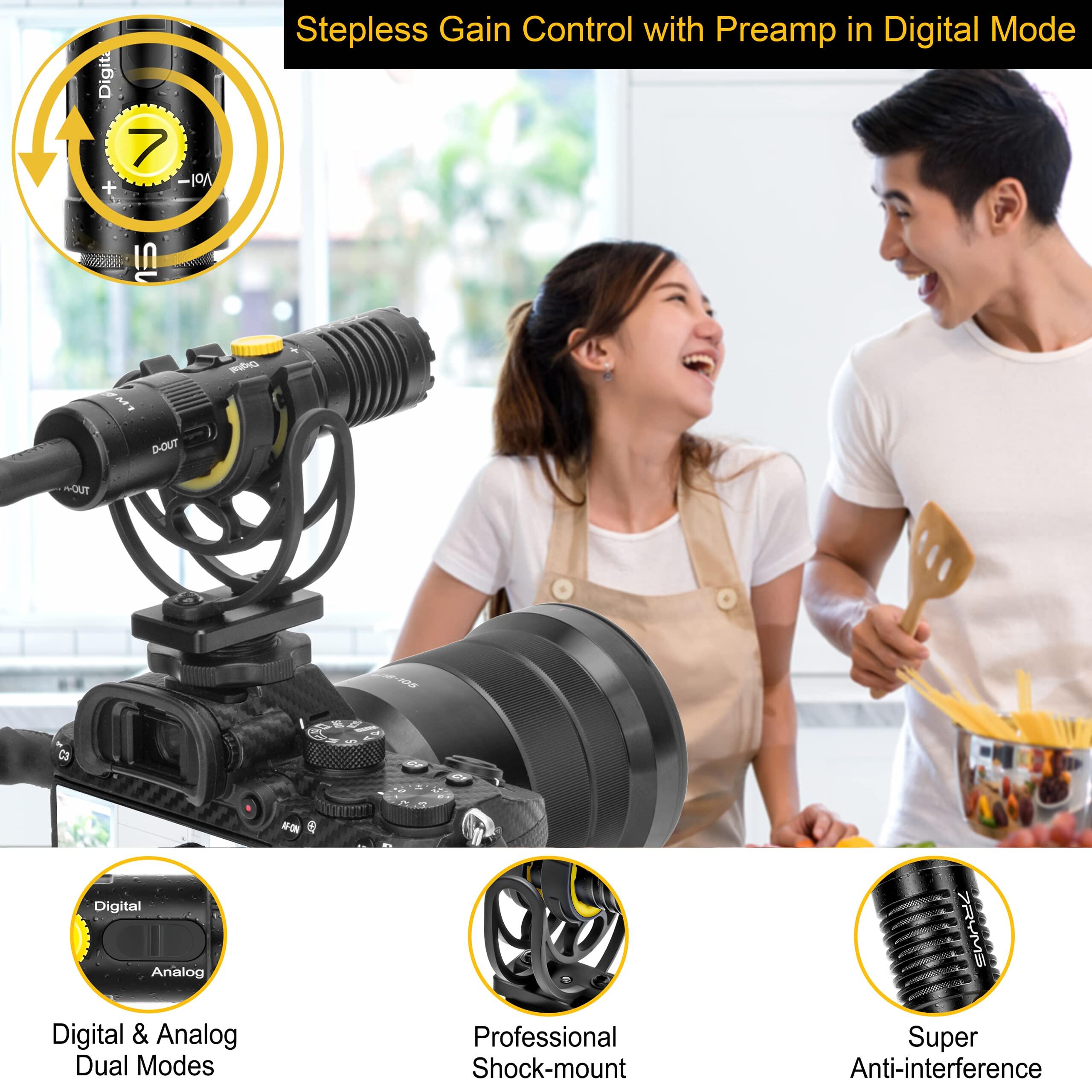 7RYMS minbo M1 micrô điện dung micrô máy ảnh cho máy ảnh