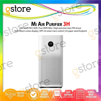 [Ready Stocks - Free Shipping] Xiaomi Mi Air Purifier 3H (HEPA) | Global Version [True HEPA Filters 32.1dB(A) Ultra-low Noise Smart Control by App] Smart Air Purifier With 1 Year Warranty