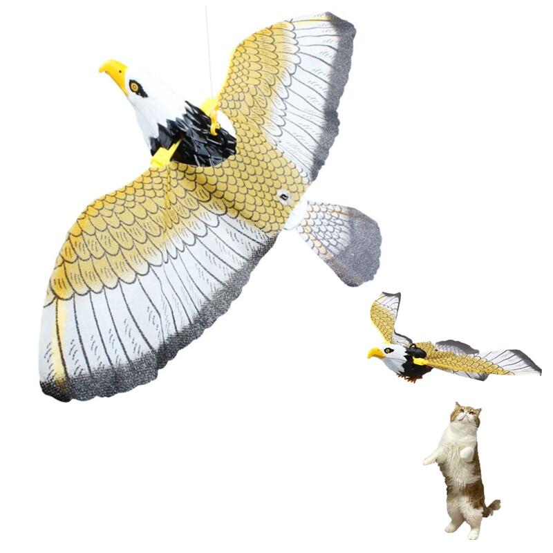 Interactive Cat Toys Electric Hanging Eagle Flying Bird Cat Tease Play Kitten Dog Toys For Cats Dogs Pet