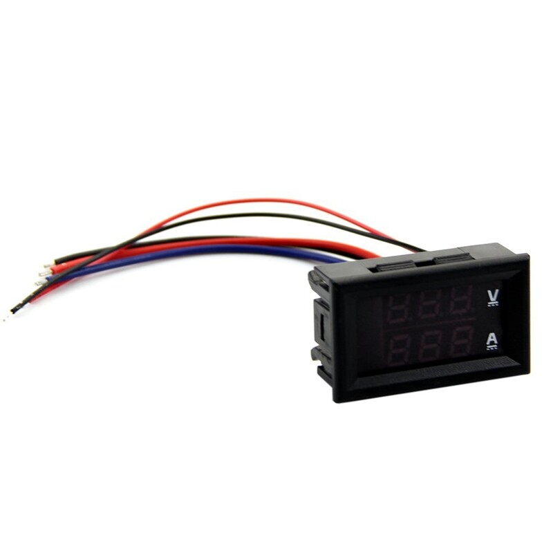 Buy DC 100V 10A Voltmeter Ammeter Blue Red LED In Egypt - Foto 13
