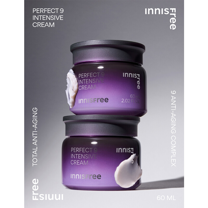 Kem Dưỡng Chống Lão Hóa New Version 2023 Innisfree Perfect 9 Intensive Series ( Skin, Lotion, Serum, Cream, Eye Cream)