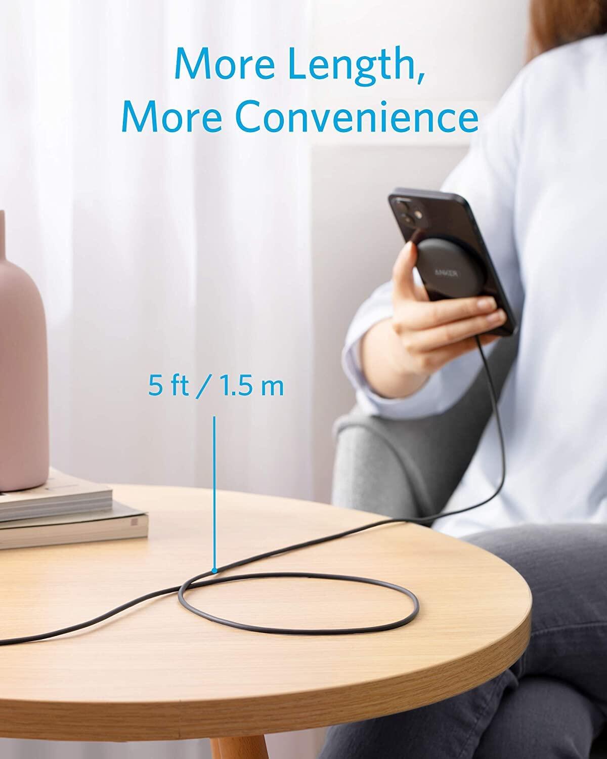 10 Best Anker Wireless Charging Stand, Powerwave 2-In-1 Magnetic Stand Lite With 5 Ft Usb-C Cable, Charging Stand Only For Iphone 13/13 Pro /13 Pro Max /13 Mini / 12/12 Pro And