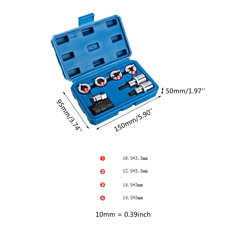 8PcsSet Shock Absorber Dismantle Tools Suspension Strut Spreader Socket