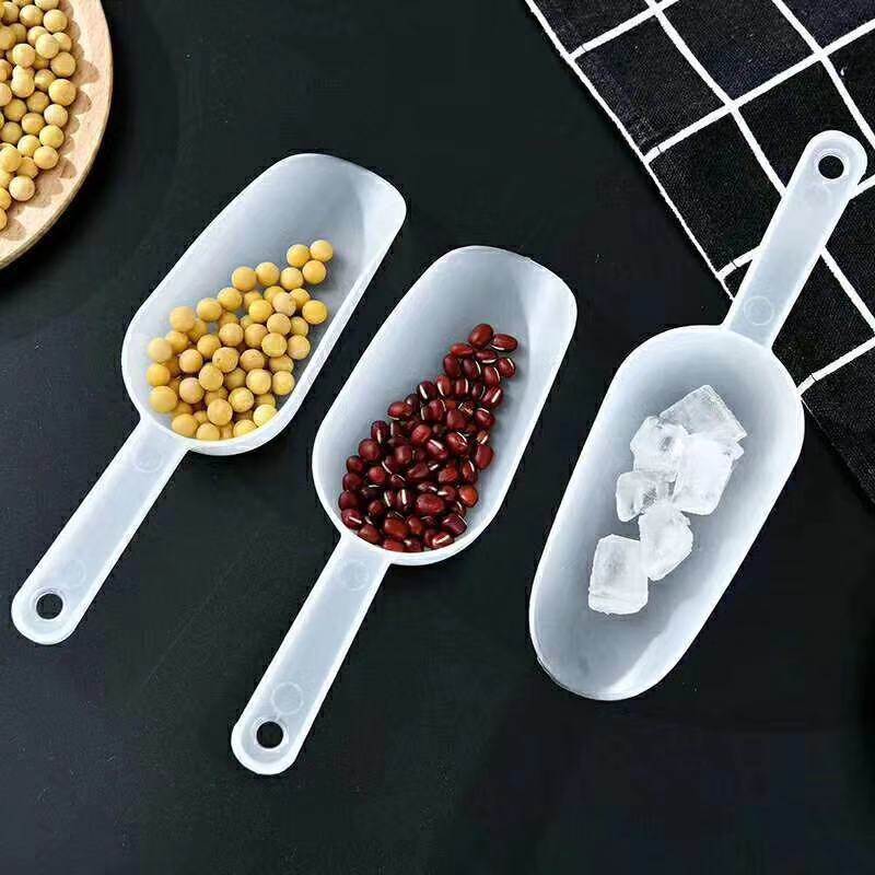 Mini Plastic Ice Scoop Measuring Scoops, Multifunctional Frosted Small shovel, Rice Grains Shovel Flour Scoop,Candy Dessert Buffet Coffee Tea Serving Scoop