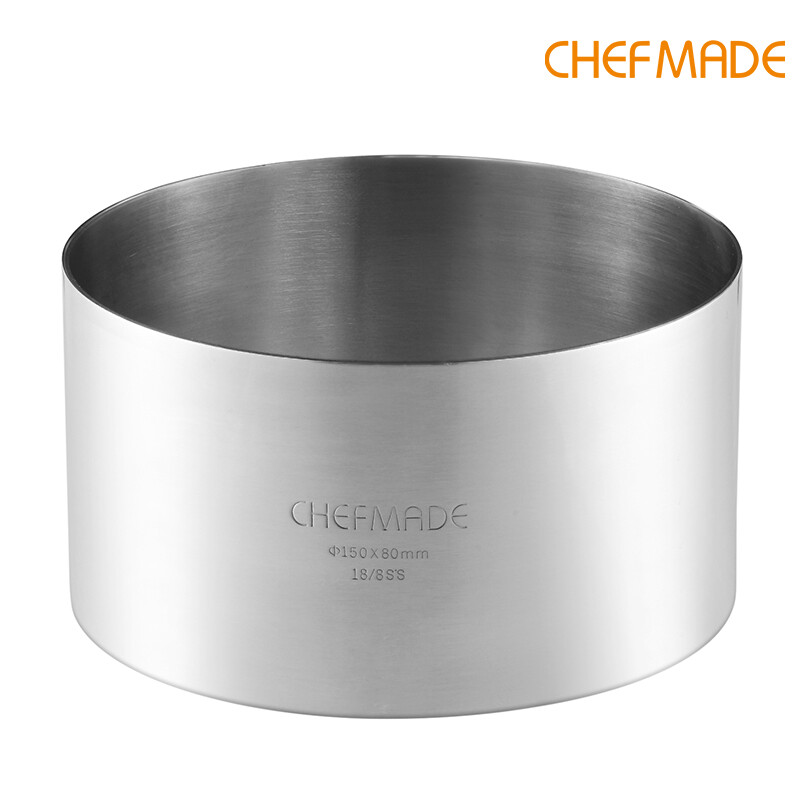 6/stainless steel round mousse ring mould
