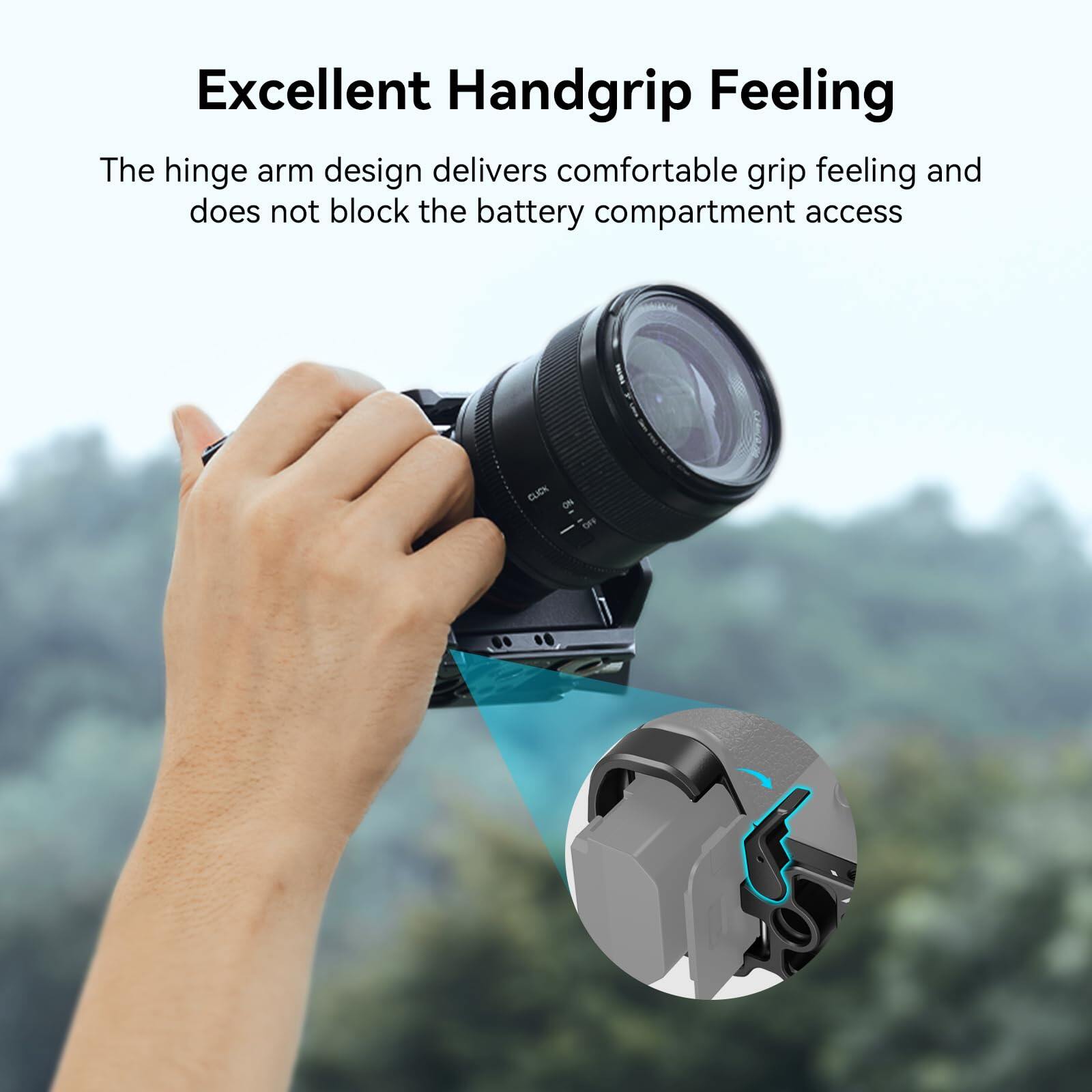 SmallRig Bộ khung A7C II có kẹp cáp HDMI, tấm đáy tháo lắp nhanh Arca Swiss cho Sony A7C II / A7CR 4422