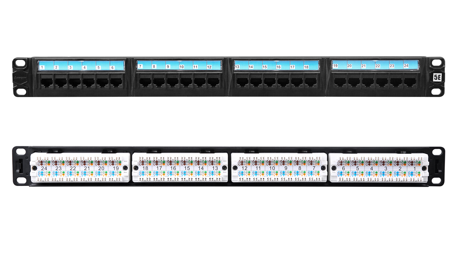 19 patch panel rack