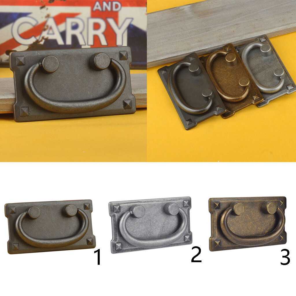 Blesiya Retro Cabinet Knobs Drawer Door Bin Wardrobe Drop Ring Pulls Handle