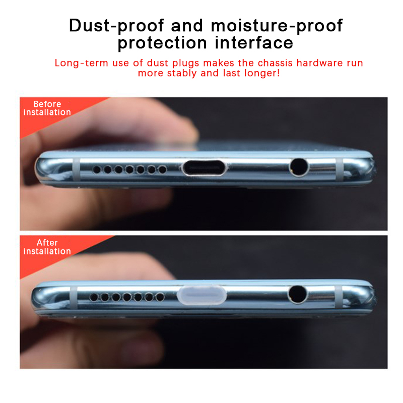 Hanlu 3pcs Type-C Dust Plug Phone USB Charging Port Protector Cover Anti-dust Cap
