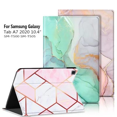 For Samsung Galaxy Tab A7 10.4 (2020) Case Stand Cover Voltage Marble Book PC Shell SM-T500/SM-T505 Case for Tab A7 10.4 inch T500 T505 T507