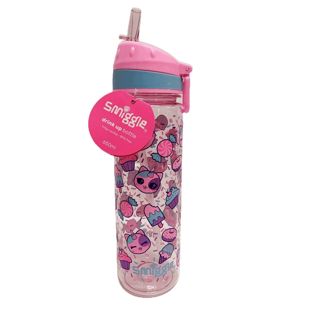 Big Promo Smiggle Water Bottle Kids With Straw Botol Air Budak BPA Free