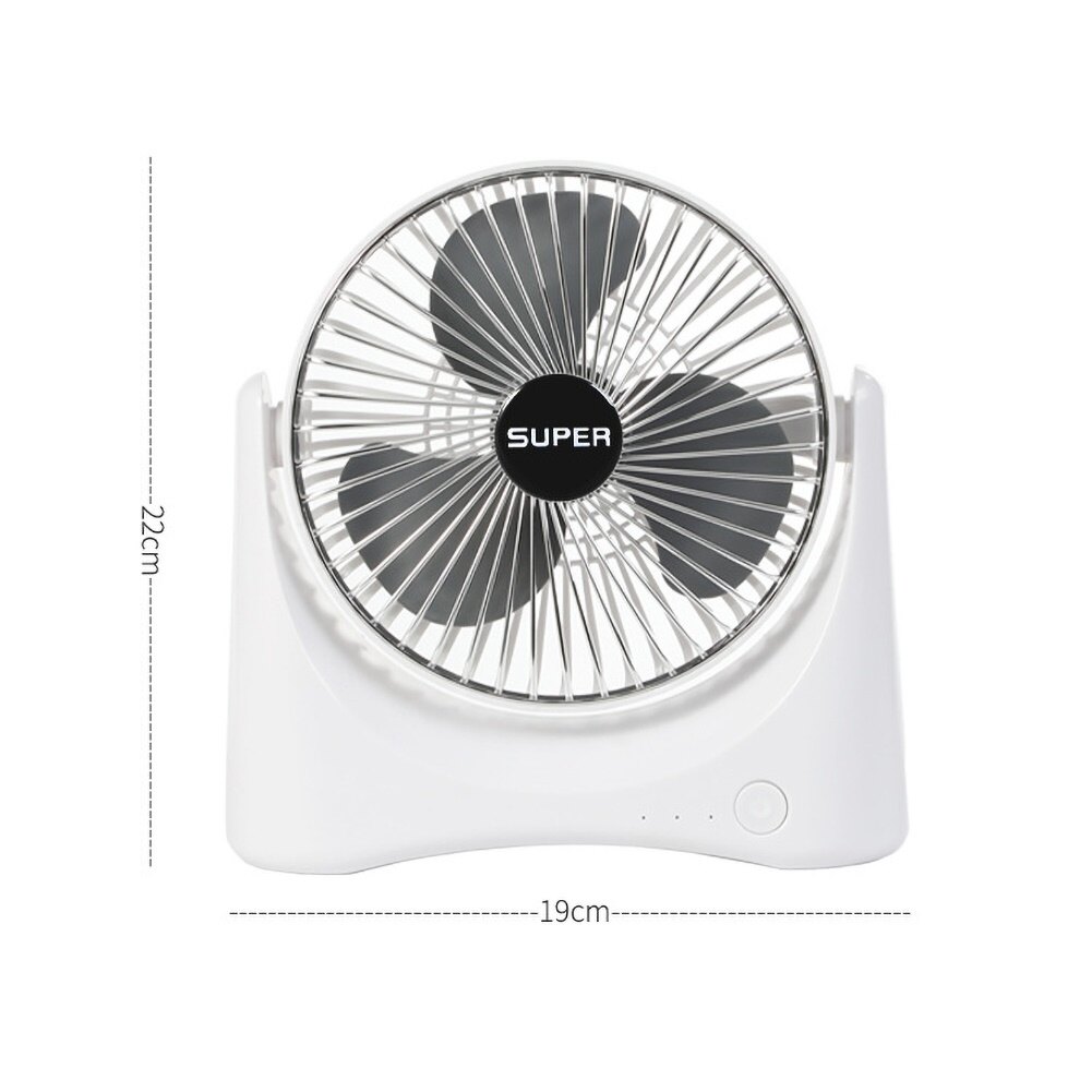 Delans®Mini Portable Home USB Rechargeable Table Desktop 3 Speed Quiet Cooling Fan
