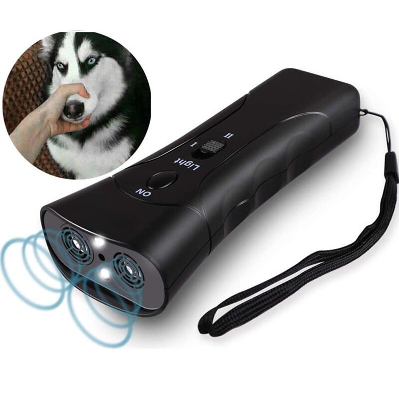 Hoont Electronic Dog Repellent and Trainer with LED Flashlight/Powerful Sonic Ultrasonic Dog Deterrent and Bark Stopper