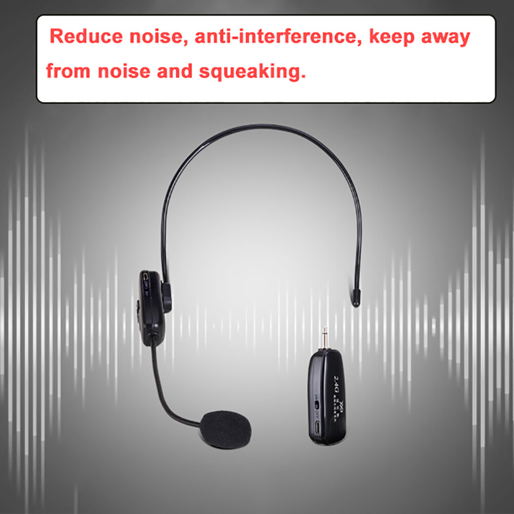 2.4G Wireless Microphone Speech Headset Radio For Loudspeaker Teaching Guide Mic