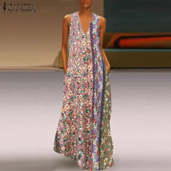 long floral sundress