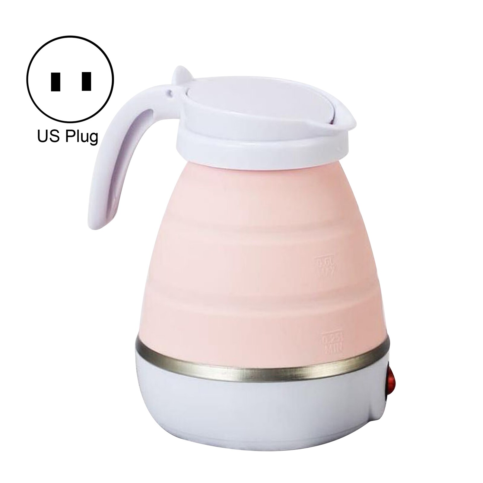 Terylin  1L Electric Kettle Foldable Space-saving ABS Camping Water Kettle for Home