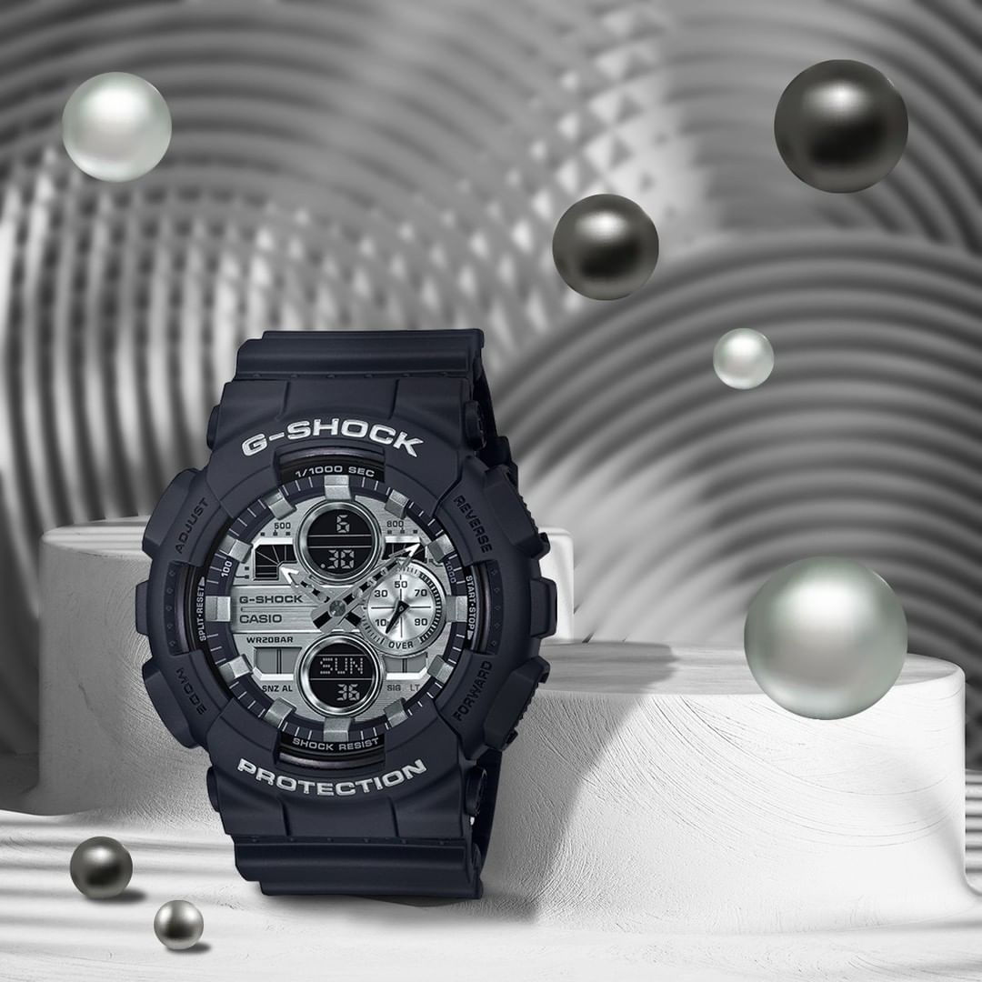 OFFICIAL WARRANTY) Casio G-Shock GA-140GM-1A1 Silver Metallic Face Analog  Digital Black Matte Resin Watch GA140GM GA-140GM GA140GM-1A1 GA-140GM-1A1DR  | Lazada