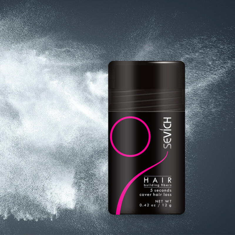 SEVICH Hair Building Fiber 12g Black Hair Fiber