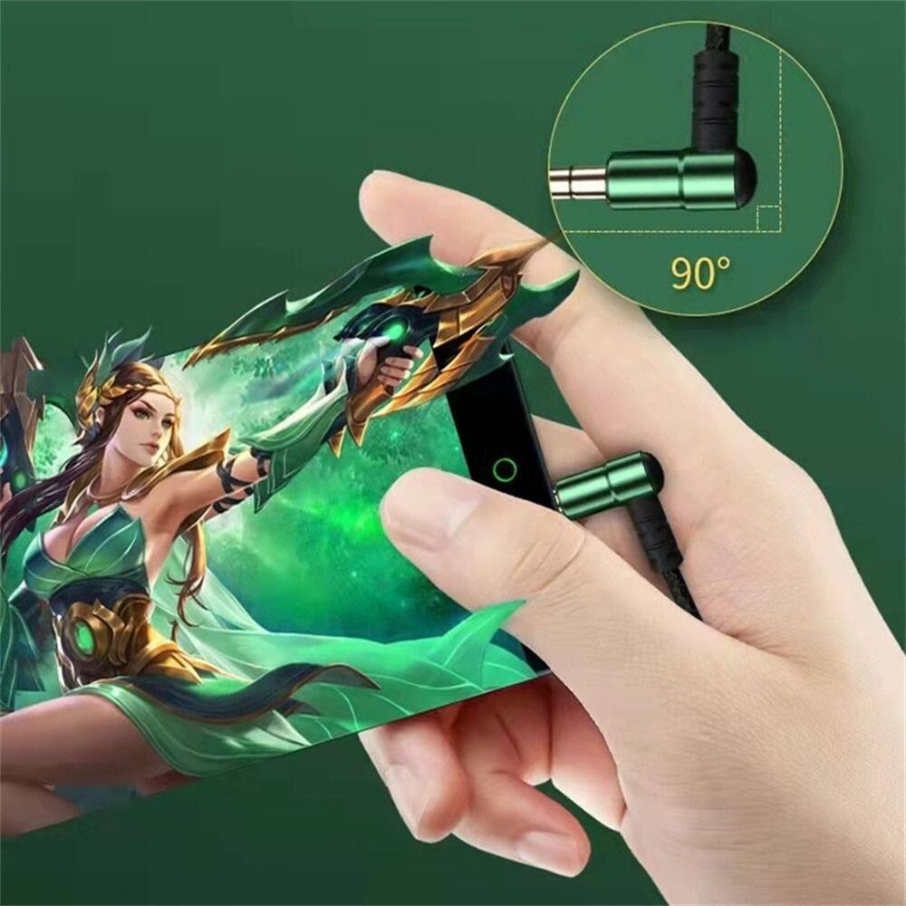 OOC Màu xanh lá cây Dành cho điện thoại Âm thanh nổi Bass Giắc L Tai nghe nhạc Có Micro Tai nghe micro Tai nghe có dây Tai nghe nhét tai loại C Tai nghe 3.5mm