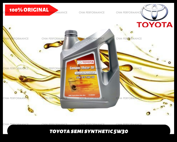 SSNCF5W304L Toyota 5W30 Semi Synthetic SN/CF Engine Oil 4Liter | Lazada