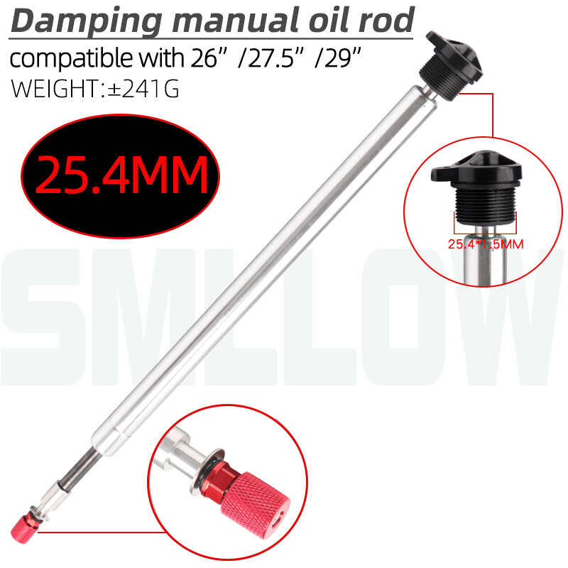 Smllow suspension oil damping rod 25.4/27.5/30mm front fork bicycle repair part hand control/cable line control bike accessories