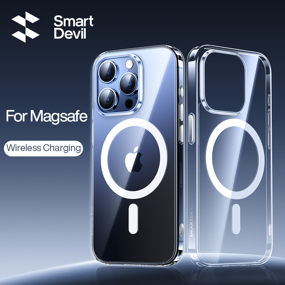Smartdevil ốp điện thoại cho ốp iphone 15 iphone 14 pro max ốp iphone 15 pro max ốp iPhone 13 pro max ốp lưng iphone 14 pro 14 cộng với iphone 15 trường hợp 15 cộng với 12 pro max trường hợp lai magfit chống thả trong suốt hỗ trợ sạc không dây
